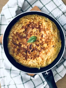 Tortilla de papata y calabacin