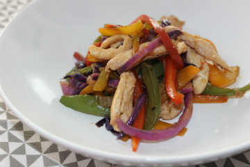 Wok de pollo con pimientos | Recetas saludables de el Chef-Coach. El Plan de Tu Vida Wok de pollo con pimientos